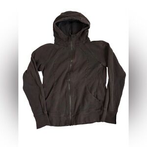 Lululemon black scuba jacket sz 12